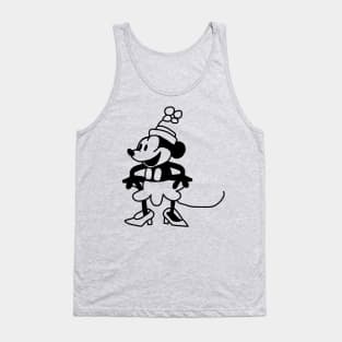 Steamboat Willie Happy Cartoon Girl Mouse Tank Top